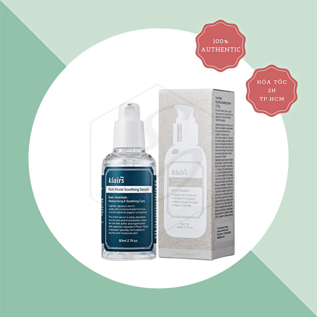 Tinh Chất Dưỡng Ẩm Klairs Rich Moist Soothing Serum - 80ml